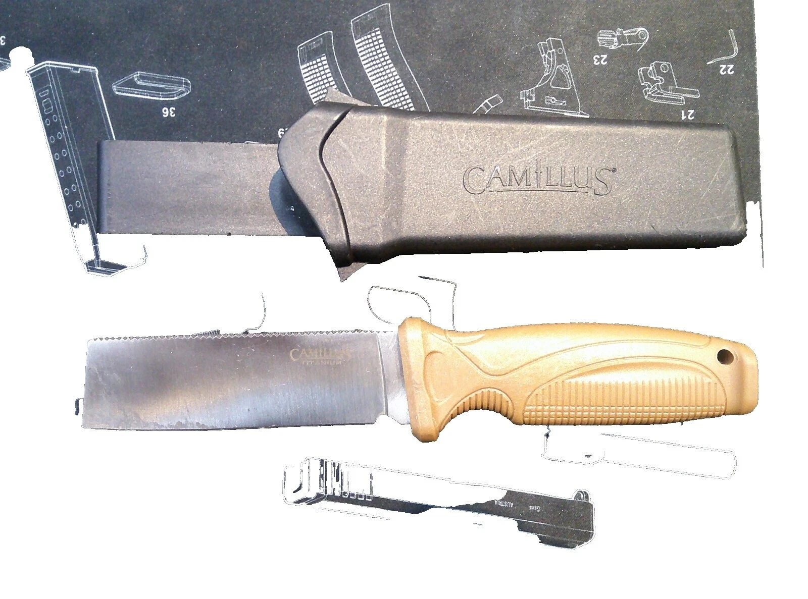 Modernas de colección Camillus Supervivencia Cuchillos de Hoja Fija producidos en fábricas