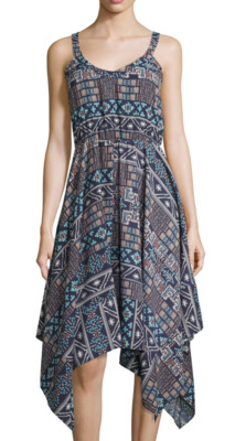 casual couture by green envelope dress NWT Women's Tribal Print Sz Medium Availability_In 2 Weeks