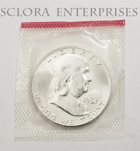 1961 D Franklin Half **90% SILVER**  *BU - MINT CELLO*