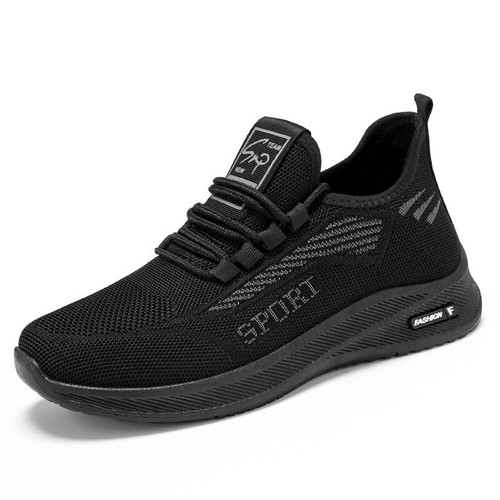 Men Knit Slip On Walking Shoes Casual Athletic Running Sneakers Breathable