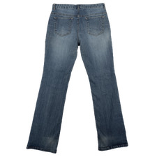 Nicole Womens Bootcut Light Wash Faded Embell...