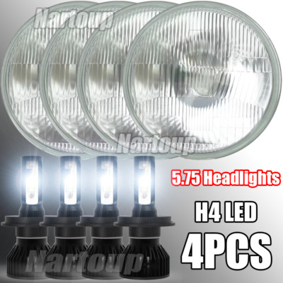 4PCS 5 3/4 5.75'' LED Headlight Hi/Low Beam For Buick/Skylark 1961-1972 GS 455