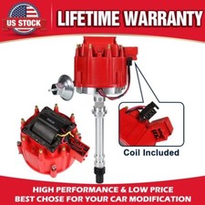 Red Hei Distributor Ignition For Sbc Bbc 350 For Chevy 8362 59107c 4-pin