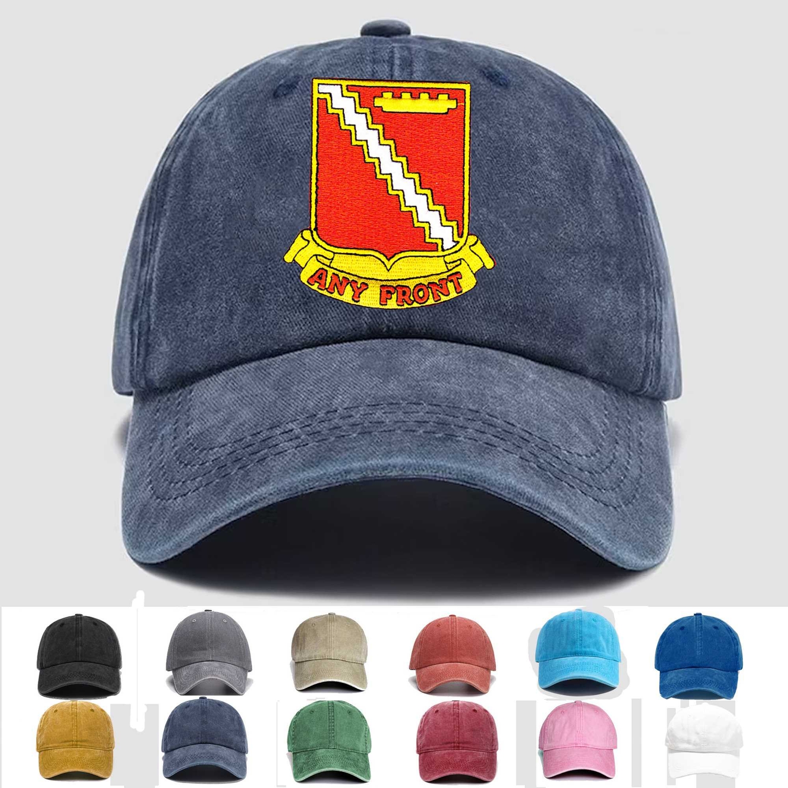 Custom Embroidered Hat 594th Field Artillery Battalion, Veteran Cap, Trucker Hat
