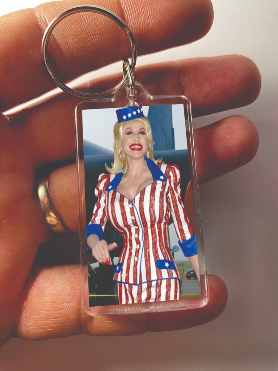 Dolly Parton Keychain Country Music Star Coat Of Many Colors Actor
