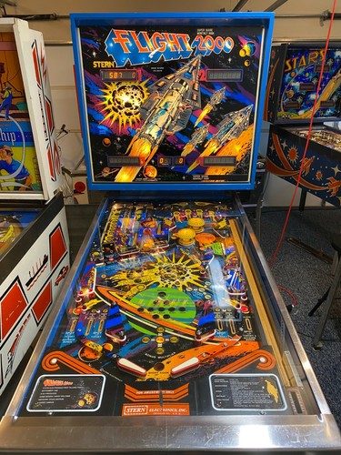 Stern Flight 2000 Pinball Custom Apron Cards Set Instruction Rules Information - Picture 3 of 4