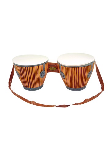 single inflatable bongo drums with strap beach party fun