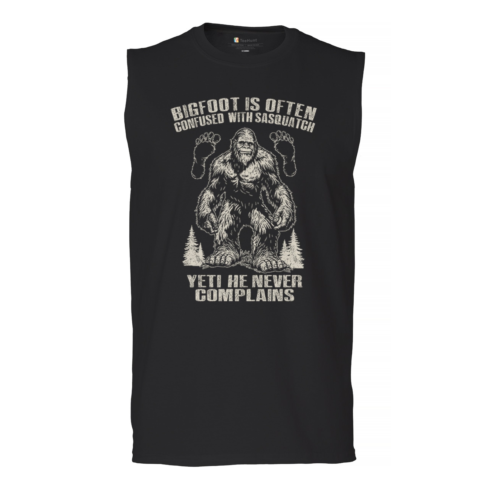 ALTRA Bigfoot è spesso confuso con camicia muscolare Sasquatch Yeti Hike campeggio uomo