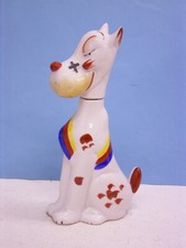 VINTAGE PORZELLAN FIGURENFLASCHE, HUND, CARTOON CHARAKTER