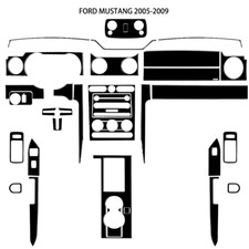 For Ford Mustang 2005-2009 Vehicle Full Carbon Interior Kit Trim Black 36x
