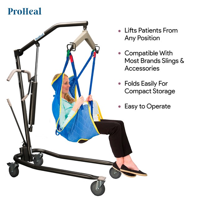 Proheal Hydraulic Patient Lift Manual Full Body Lifter for
