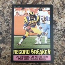 1985 Topps - Record Breaker #2 Eric Dickerson