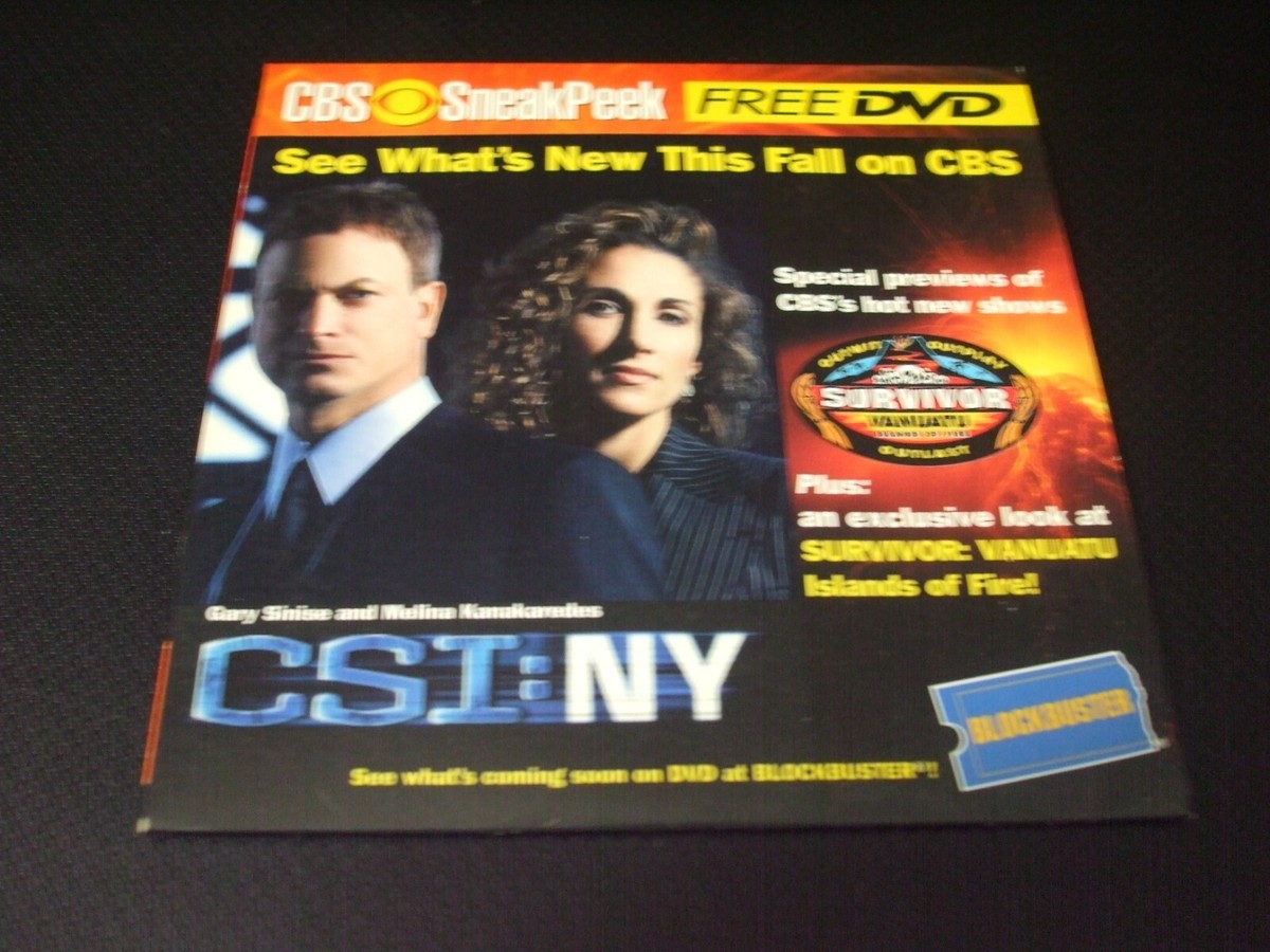 Blockbuster CBS TV 2005 Sneak Peek Fall Promo DVD | eBay