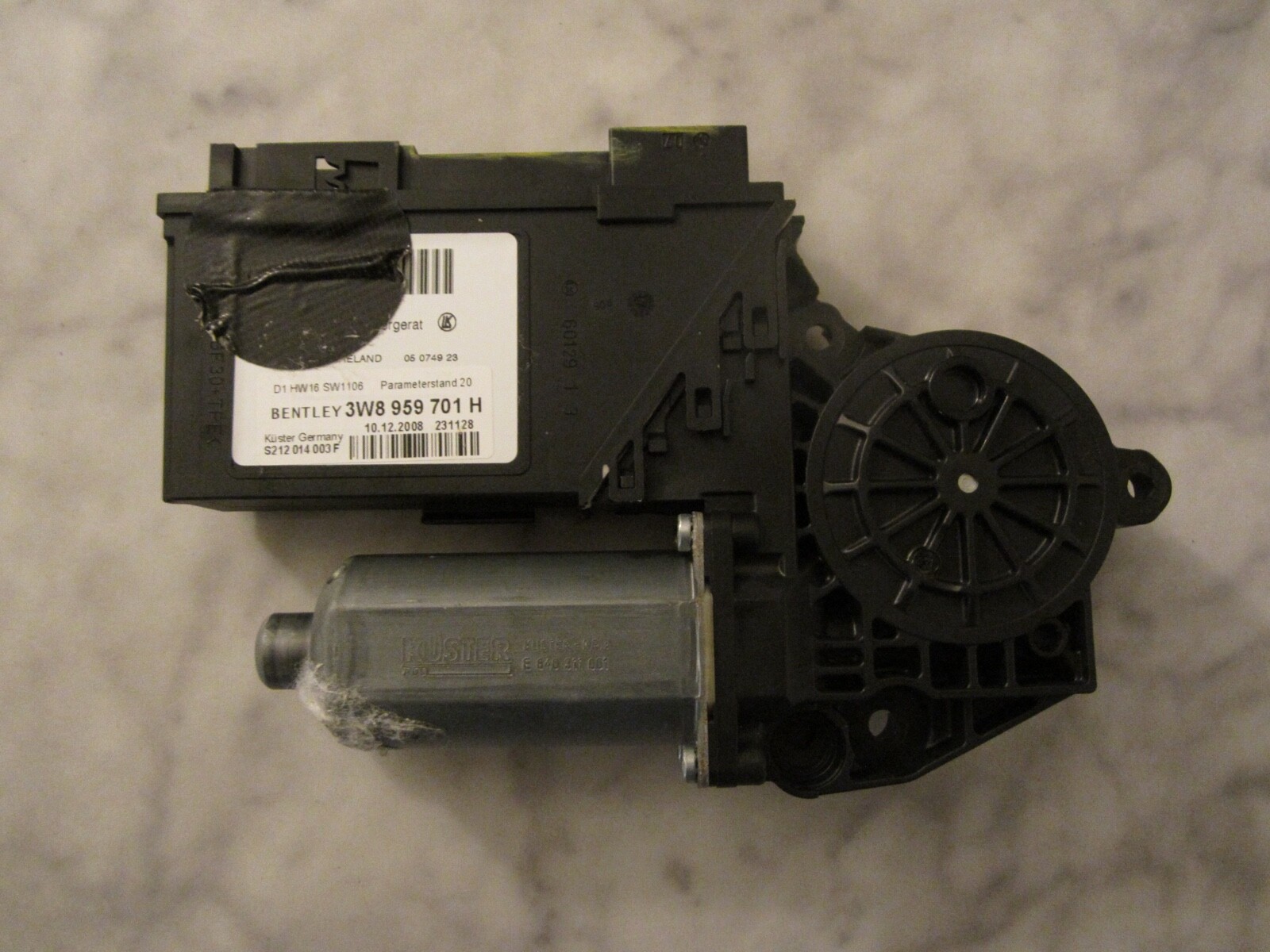 front left driver glass motor 3W8959701H Bentley Continental GT 2012 , 2 Doors 
