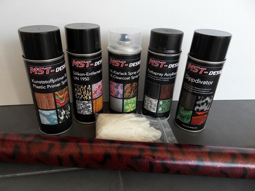 Film d'impression par transfert d'eau kit de démarrage WTD WTP grand look carbone CD51-ZF - Photo 3/7