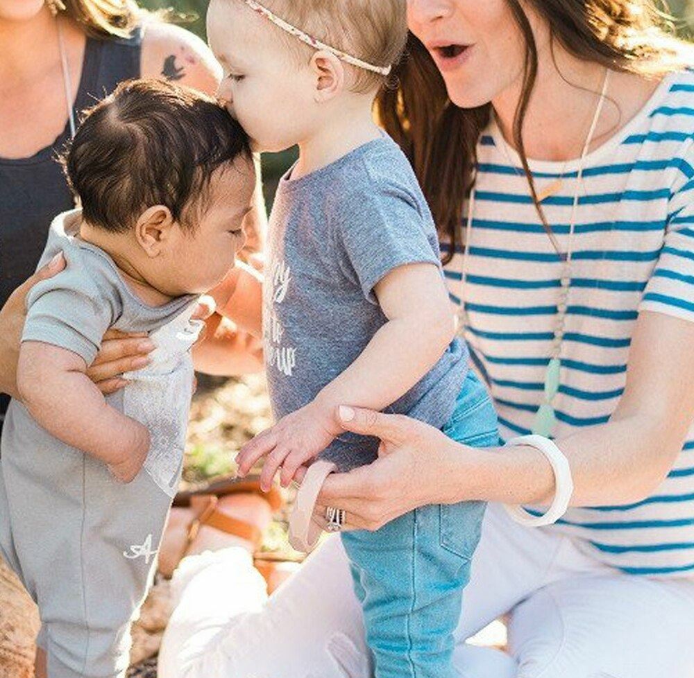 Capri Silicone Teething Bracelet - White