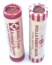 1979-P Wells Fargo Armor. Serv. & 1981-P Wells Fargo OBW Two Rolls UNSEARCHED
