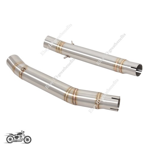 Slip On For Suzuki Hayabusa GSXR1300 2008-2020 Exhaust Mufflers Mid Link Pipe - Picture 10 of 13