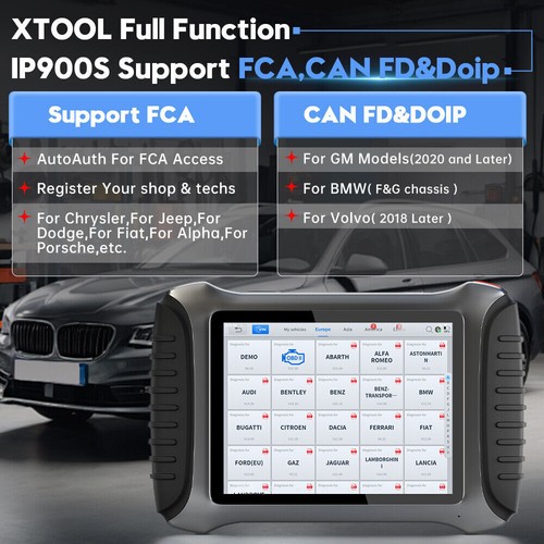 XTOOL IP900S Topology Map Auto OBD2 Diagnostic Tool Bi-directional Scanner FCA - Picture 6 of 14