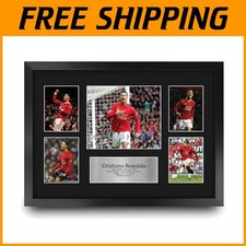 Cristiano Ronaldo Signed 16x12 Print - Framed