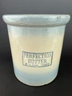 Antique Perfection Butter Red Wing Stoneware Advertising Crock Butte Montana