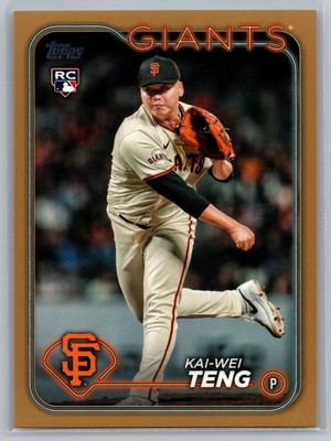 Kai-Wei Teng Rookie Gold /2024 2024 Topps #US212 Giants