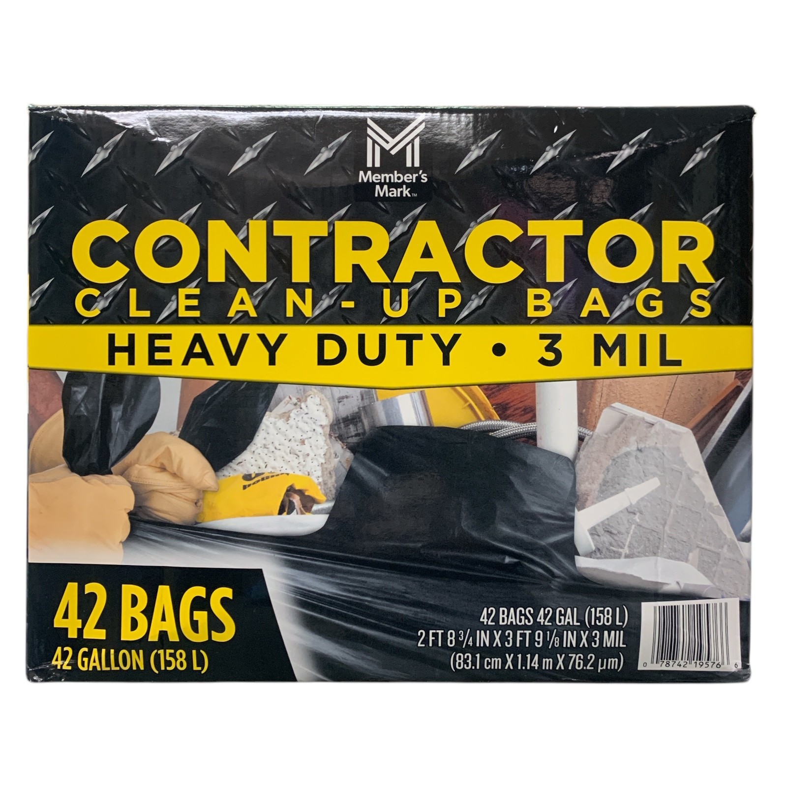 Участники отмечают Мешки для уборки подрядчика для тяжелых условий эксплуатации 3 Мил 42 мешка по 42 галлона 6190₽