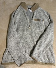 THE NORTH FACE GORDON LYONS 1/4 ZIP FLEECE PULLOVER MEN'S XL Beige And Brown