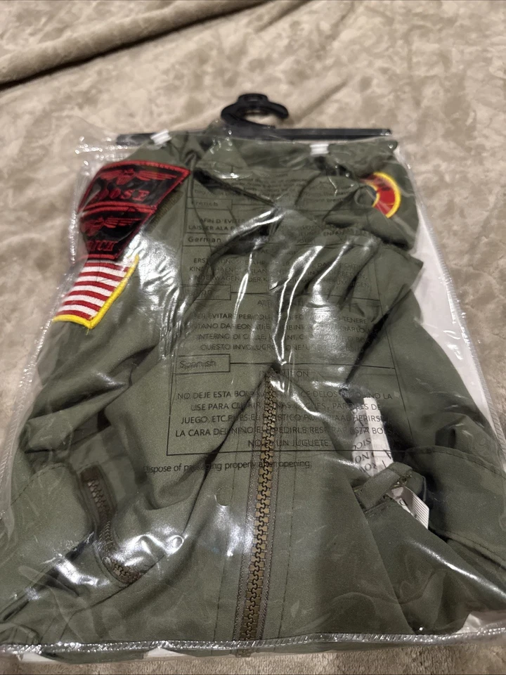 Fantasia feminina Top Gun vestido de Halloween Flight Maverick verde Tomcat tamanho M - Imagem 3 de 3