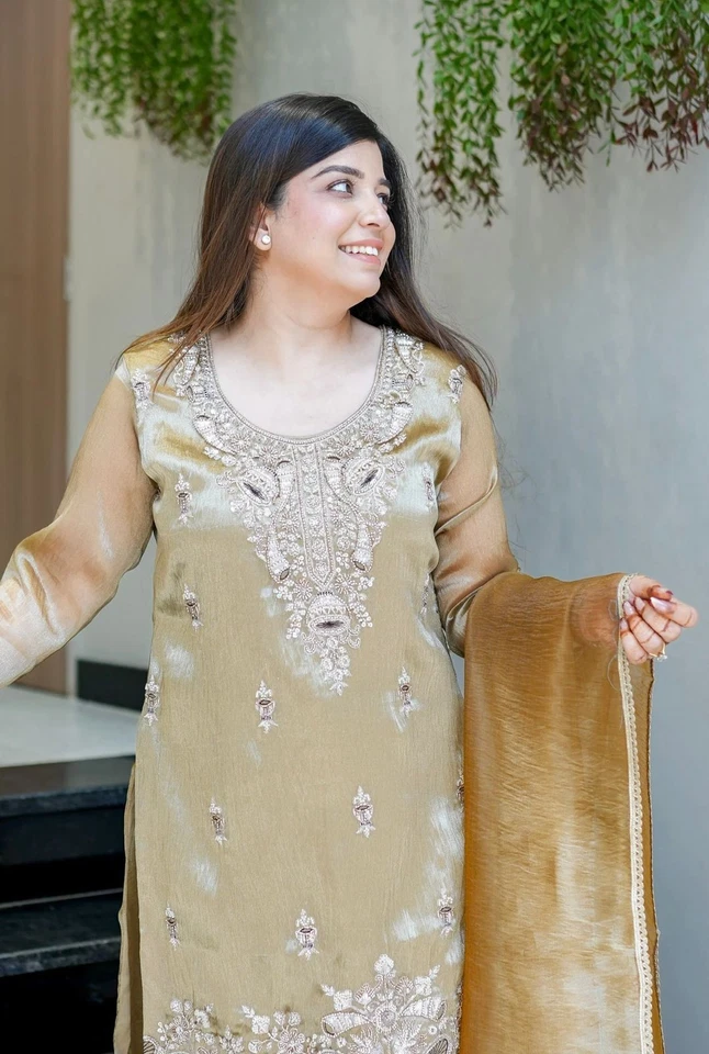 Пакистанский индийский Salwar Kameez готов носить костюмы платье свадьбы вечеринки Болливуд - Изображение 4 из 4
