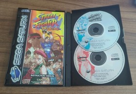Street Fighter Collection for Sega Saturn PAL complete with manual by Capcom