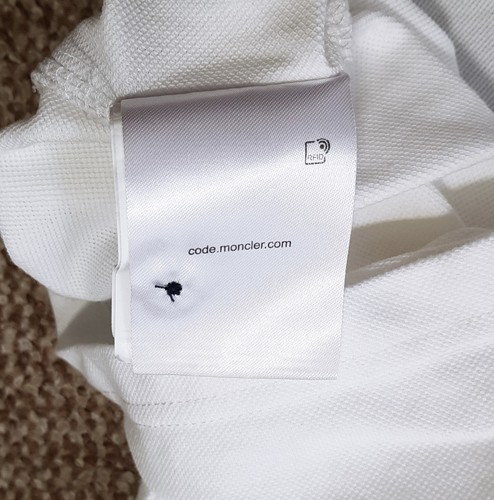 Moncler Maglia Polo Manica Corta made in Italy sz M - Picture 17 of 17