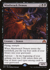 Mindwrack Demon #124 (Foil) (MP) Shadows over Innistrad SOI Magic MTG