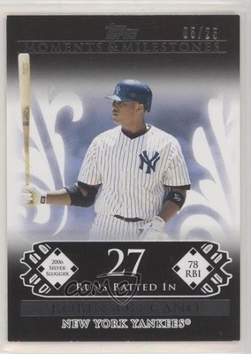 2008 Topps Moments & Milestones Black 5/25 Robinson Cano #70 m4h
