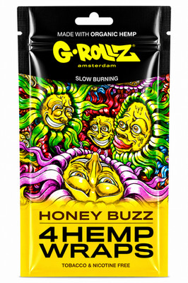 G-Rollz Organic Wraps - 4-in-1 Pack | Natürliches Rollzubehör (Einzelpack)