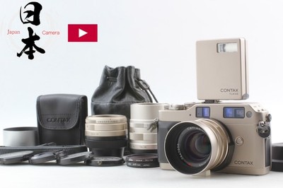3 Objektive 【Alle NEUWERTIG mit Haube】 Contax G1 Filmkamera 45mm 28mm 90mm TL...
