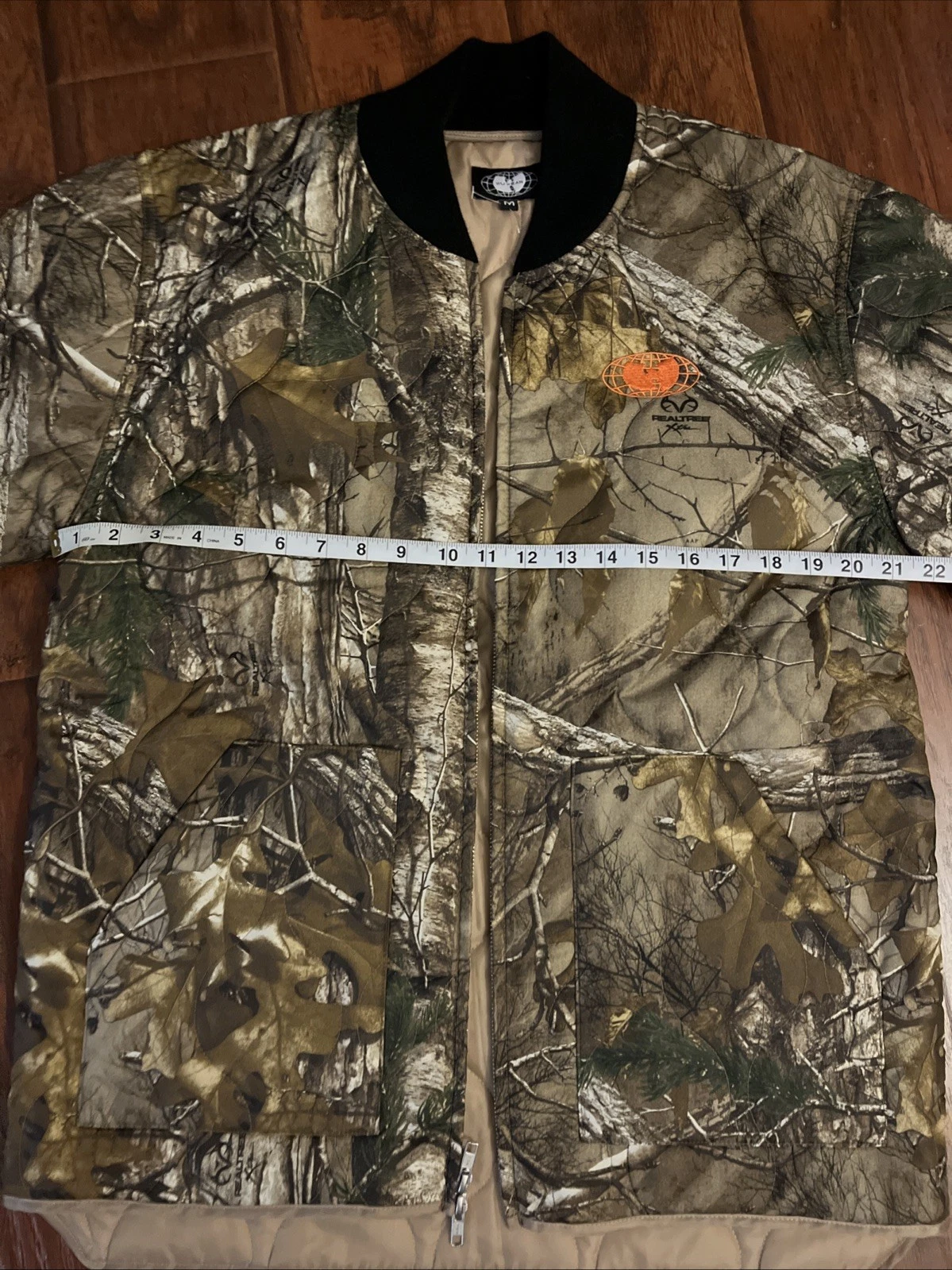 Wu Wear Real Tree Quilted Bomber Jacket Size Medium New Without Tags Rare DS 90s - product detail image 2