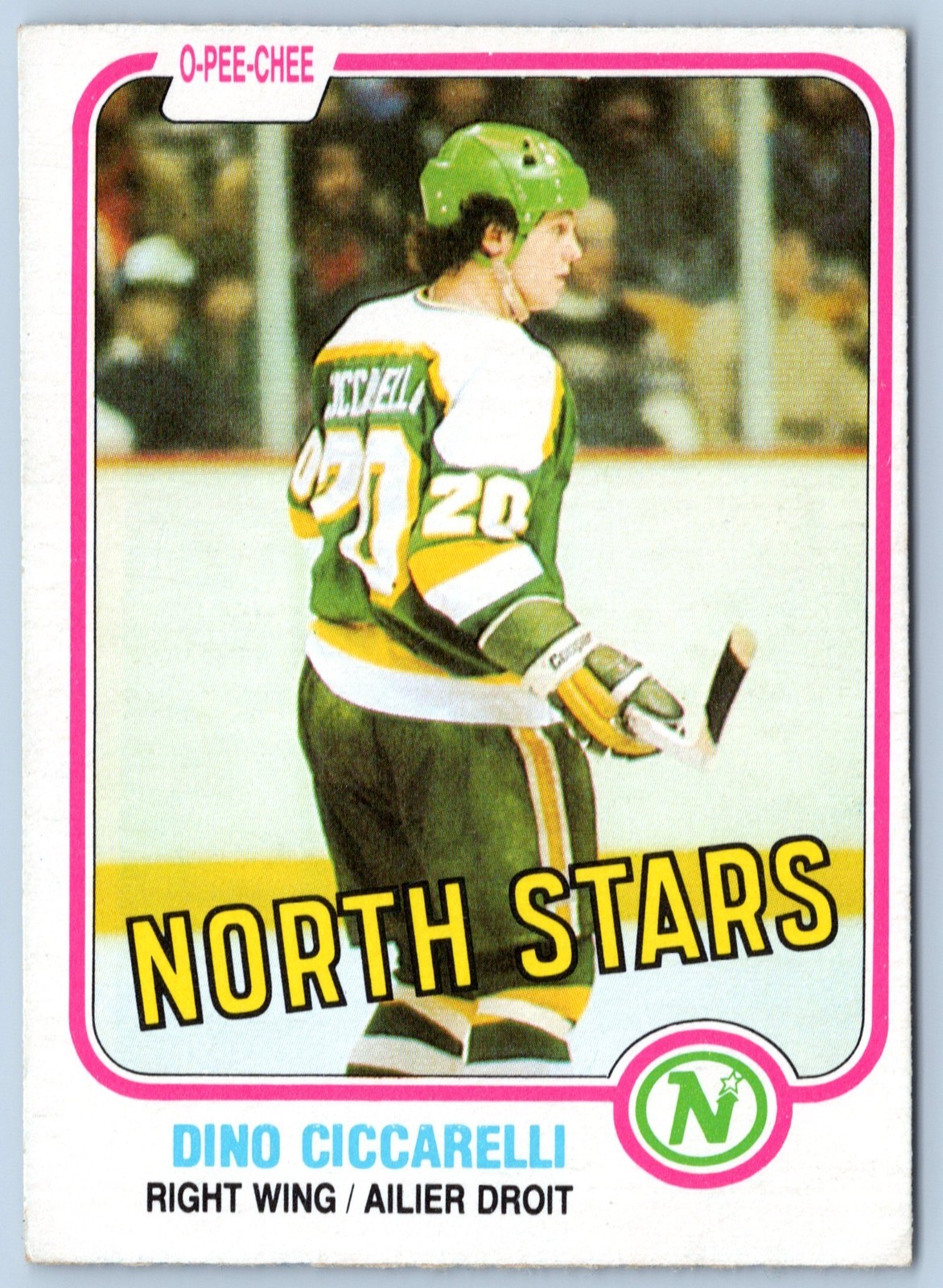 DINO CICCARELLI RC 1981-82 O-PEE-CHEE 81-82 #161 VGEX+         98458