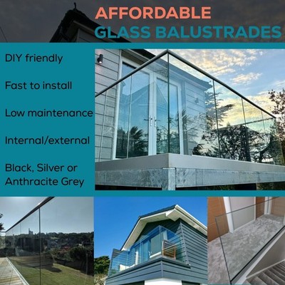 Ab 90£ p/m! - Glasgeländer - Balkon, Terrassendielen, Terrasse & Podeste
