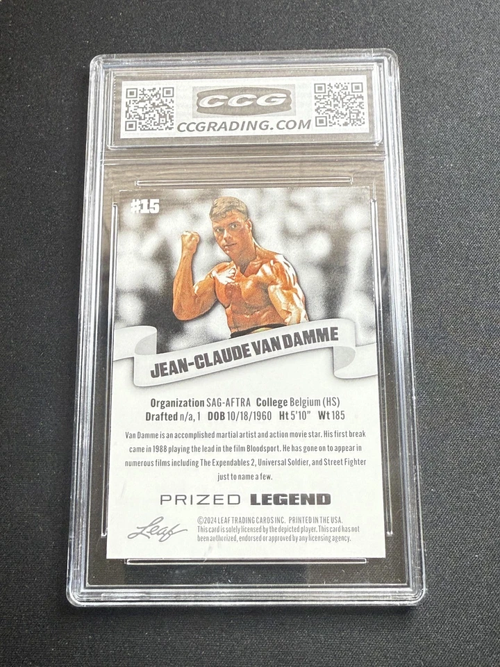 Jean-Claude Van Damme 2024 Leaf Prized Legend CCG 10 - Изображение 2 из 2