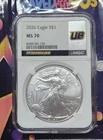 2026 American Silver Eagle NGC MS70 Ultra Breaks Gem $1 1oz Fine Bullion Rare UB
