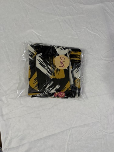 NWT LULAROE CASSIE Pencil Skirt Black Yellow Ivory Paint Streaks Size 2XL New - Picture 12 of 12