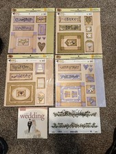 Lot Of 4 TLC Scrapbook Kits Die Cuts Coordinating Papers WEDDING Scrapbook