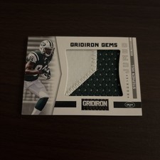 Stephen Hill Rookie Gridiron Gems Jumbo 2 Color Patch /49 Card #334 RC Jets. rookie card picture