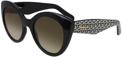 Salvatore Ferragamo Brown Wide Temple Butterfly Sunglasses SF964S Salvatore Ferragamo Women main image 3