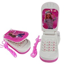 Classic Flip Cover Kids Electronic Music Luminescent Mobile Phone Toy 