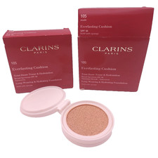 LOT OF 2 Clarins Everlasting Cushion Foundati...