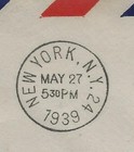 1939 Portugal Transatlantic First Flight Cover - Lisbon to New York — photo 5