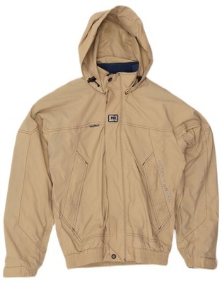 Helly Hansen Herren Bomberjacke Grafik Kapuze UK 36 Small Beige Nylon FA50