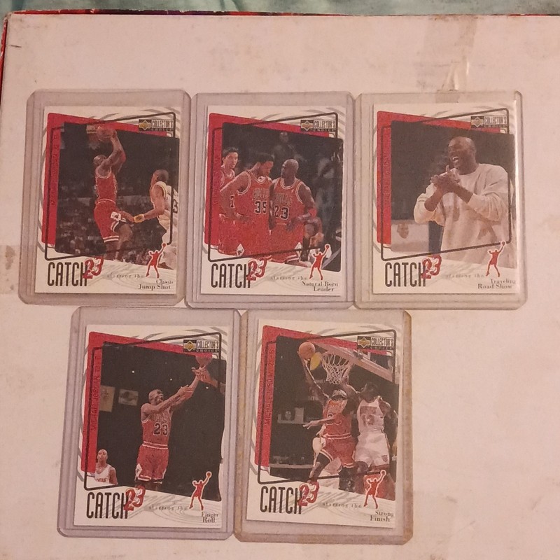 Upper Deck NBA Catch 23 1998-99 Michael Jordan Bulls 5 Card Lot